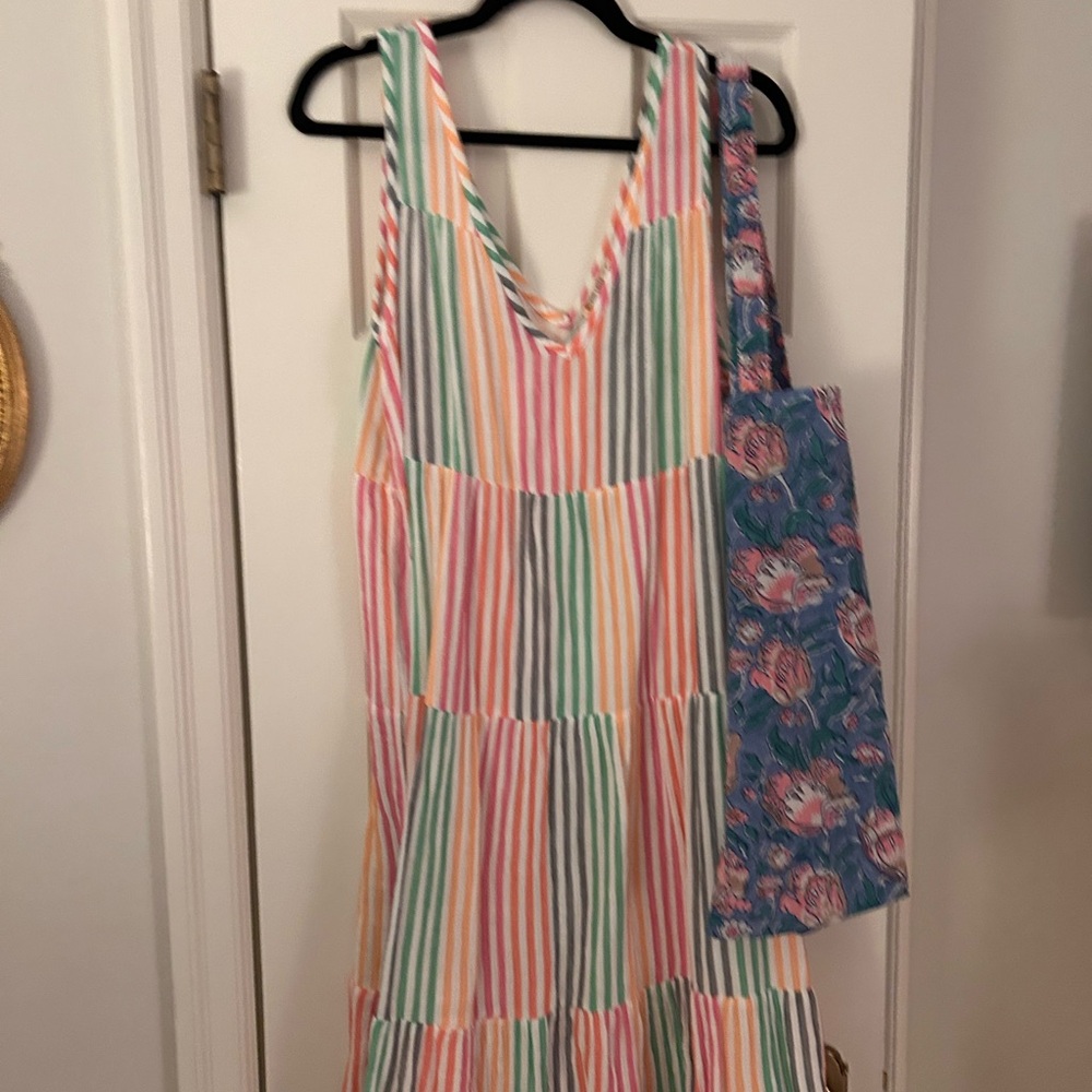 Marine Layer Multicolor Striped Maxi  XL